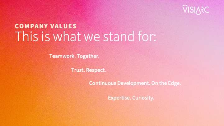VISIARC Company Values
